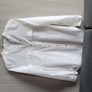 Calvin Klein White Blouse Size Small